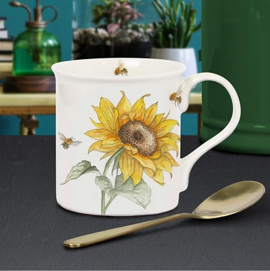 Bee-Tanical Sunflower Mug