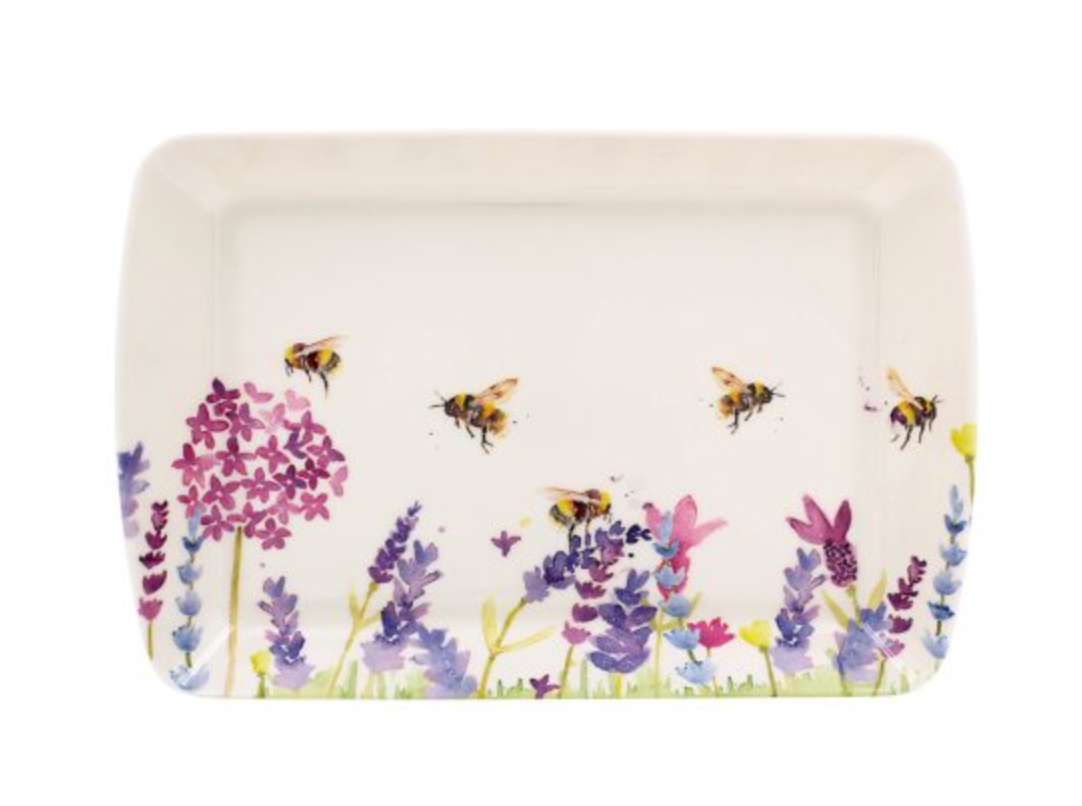 Lavender and Bees Small Tray 24cm