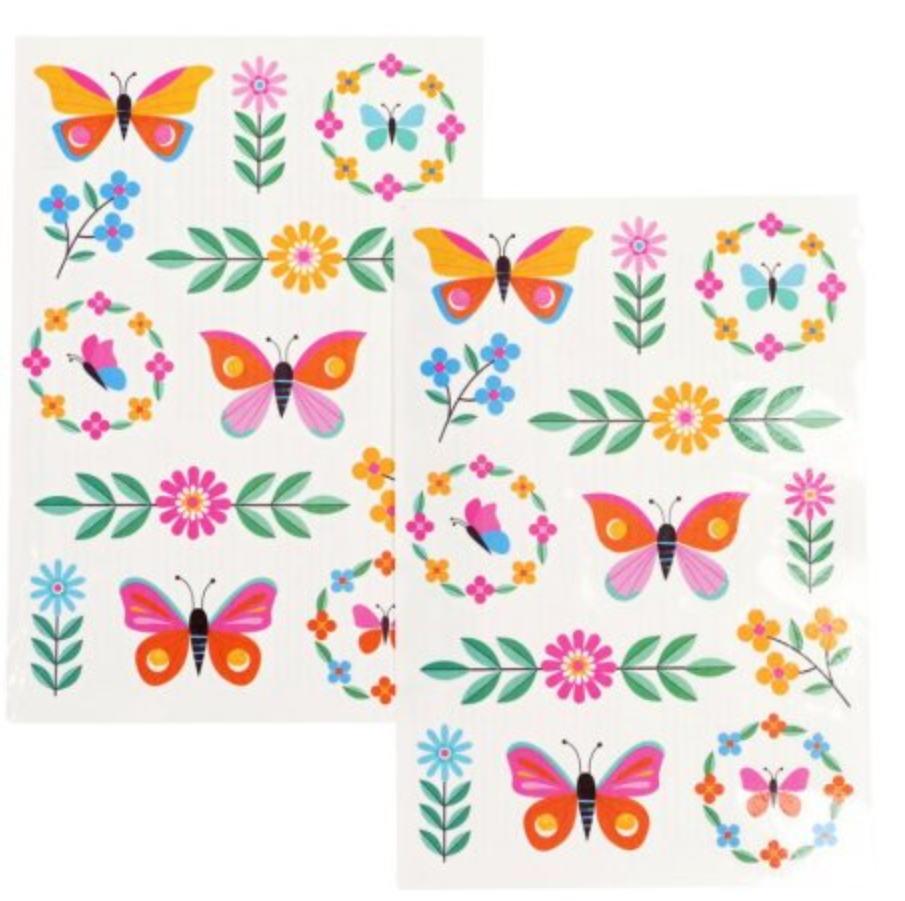 Temporary Tattoos Floral Flutter
