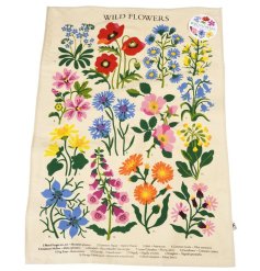 Wild Flowers Tea Towel