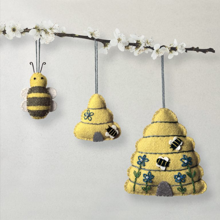 Embroidered Hanging Beehive