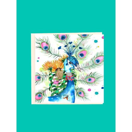 Peacock Greeting Card