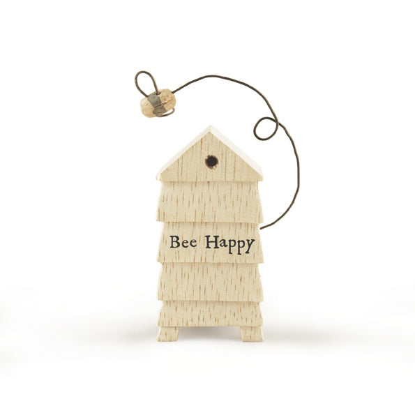 Wooden Bee Happy Beehive
