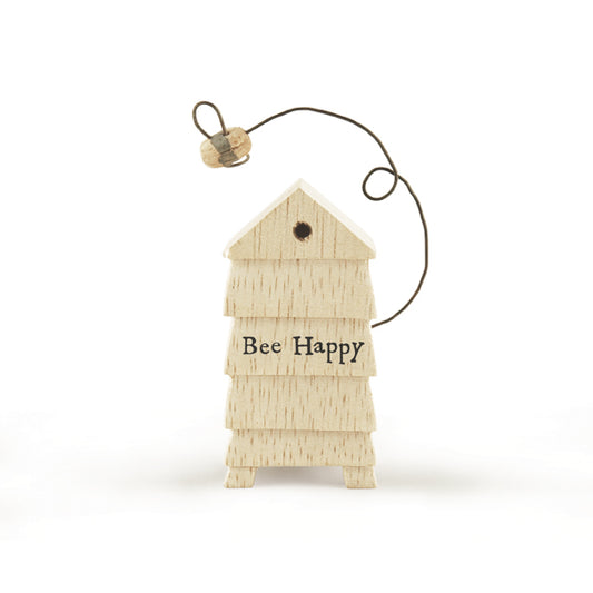 Wooden Bee Happy Beehive