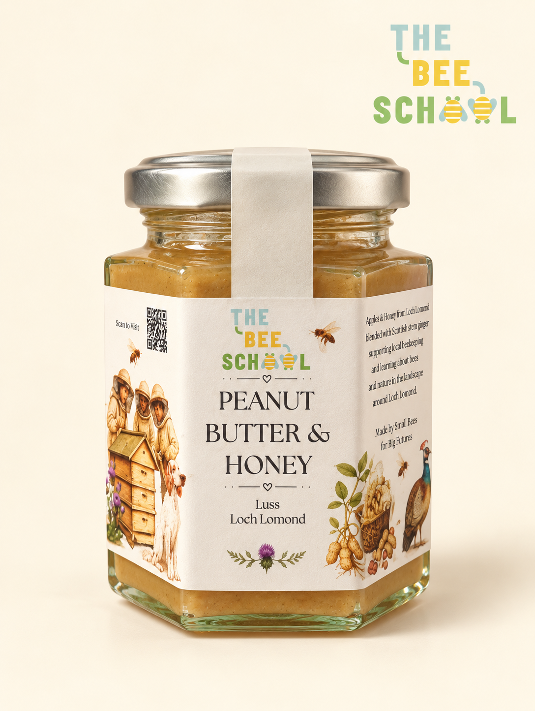 Organic Peanut Butter & The Bee School Honey