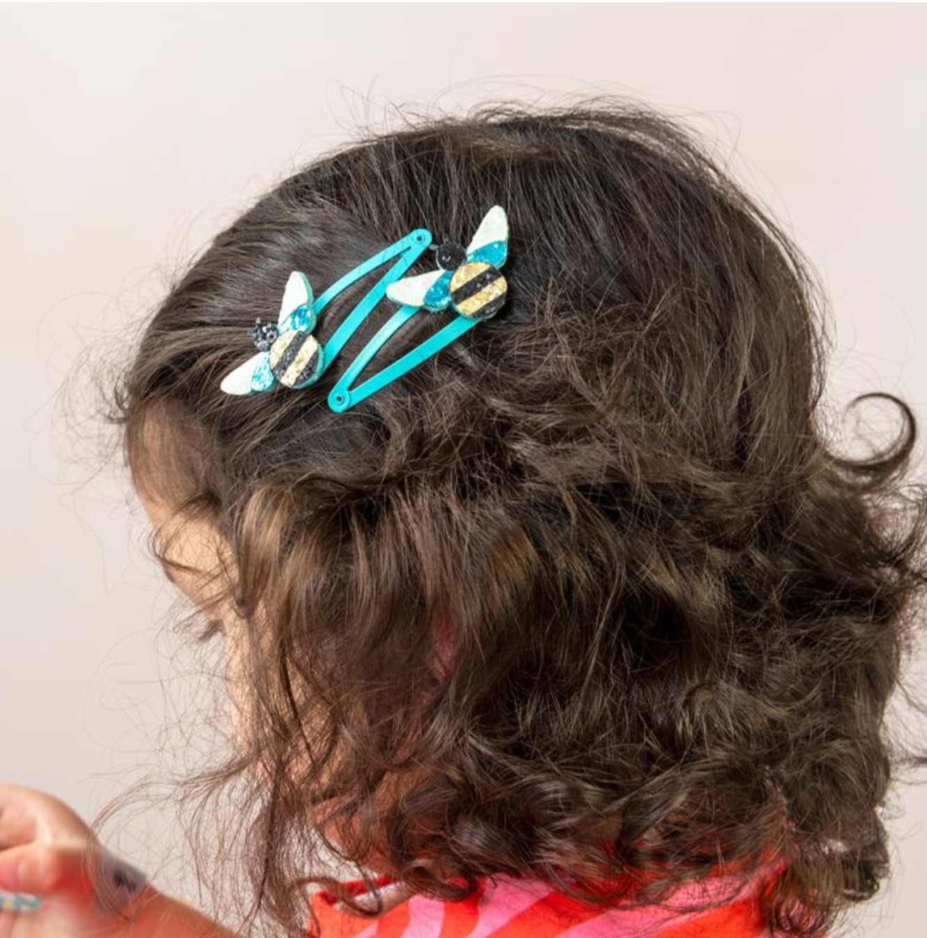 Bumblebee Glitter Hair Clips